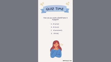 cache function #apachespark #bigdata #pyspark #interviewquestions #dataengineering #quiz
