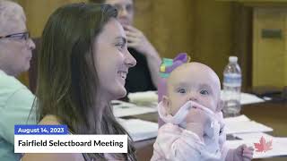 Fairfield Selectboard | 08/14/2023
