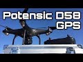 Potensic D58, FPV Drone with 1080P Camera, 5G WiFi HD Live Video, GPS Auto Return, RC Quadcopter RTF