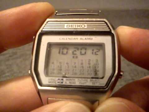 Seiko A354 Calendar Vintage Digital Watch - YouTube