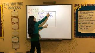 2 x 2 Multiplication Area Model English
