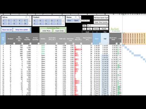 Part 13_1/10 สร้าง Program วางแผนผลิต อย่างง่าย ด้วย Excel Master Plan Schedule (MPS)