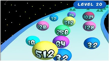 Merge 2048 Run Ball - Gameplay Walkthrough - Levels 16-30