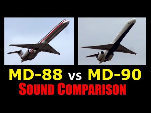 MD-80 vs MD-90 (Engine Sound Comparison)