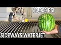 Shooting a 60,000 PSI Waterjet Sideways - Ultimate Squirtgun