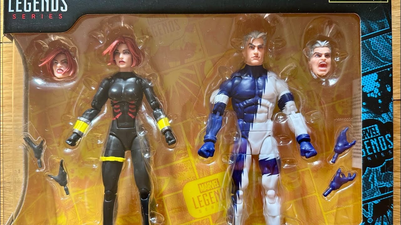 New Marvel Legends Avengers Black Widow & Quicksilver action