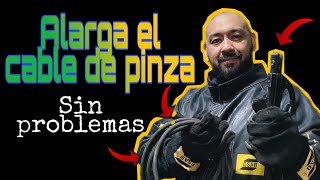 Como alargar el cable de la pinza porta electrodo evitando la caída del amperaje
