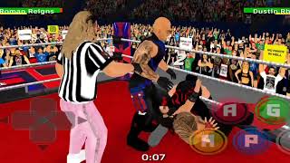 The Tribal Chief Vs The Kane Vs Dustin Rodes Triple Trath Last Man Standing Match Wwe Game Play