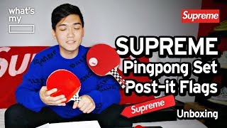 Todavía Ambiguo Eléctrico What's My Blank?] Supreme x Butterfly Table Tennis Racket Set Unboxing ( Supreme Week 3) - YouTube