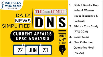 The Hindu Analysis | 22nd June, 2023 | Daily Current Affairs | UPSC CSE 2023 | DNS