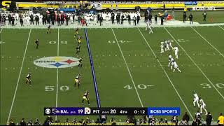 Justin Tucker got fancy with it on this onside kick