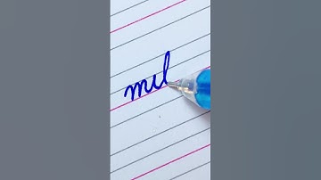 milk - Learn to write English cursive writing | Daily usable word | Cursive handwriting practice