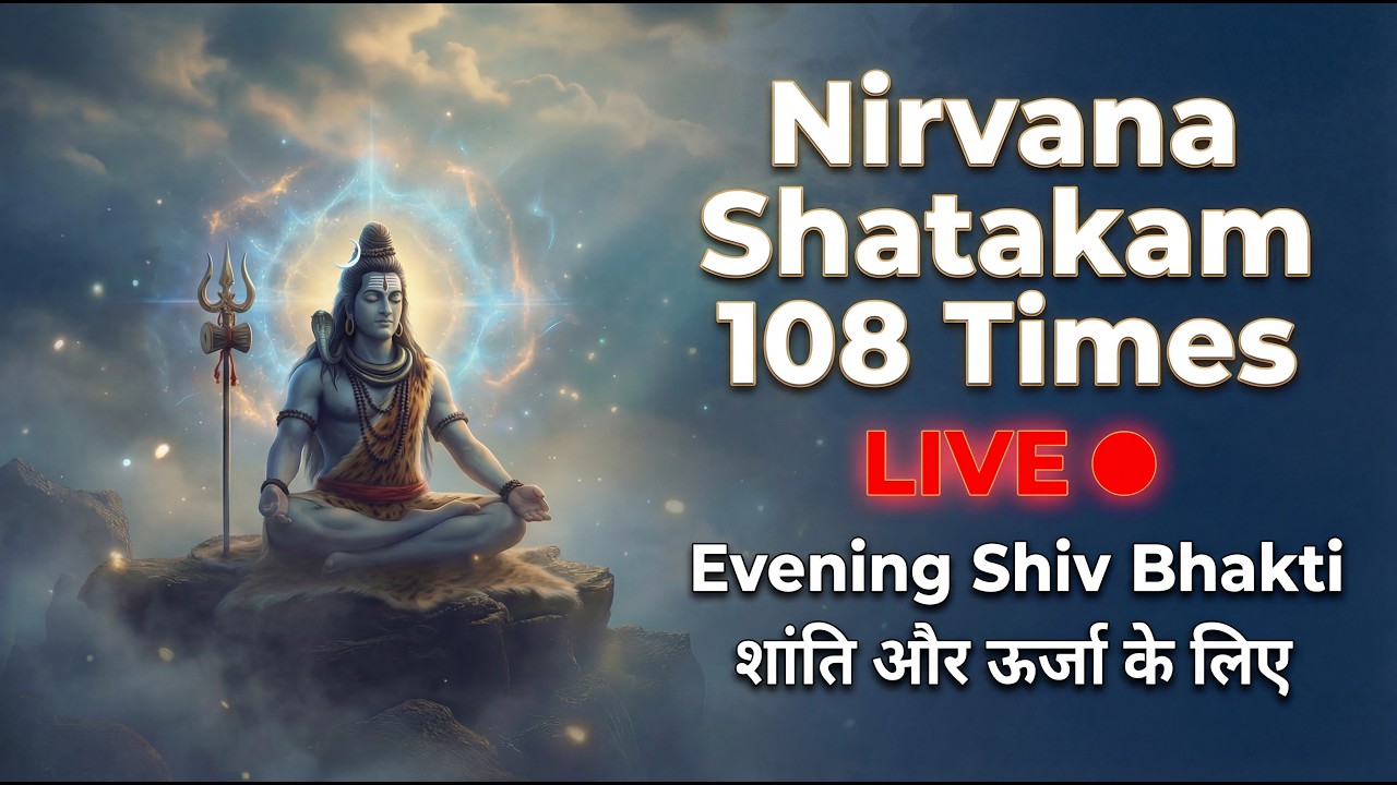 Nirvana Shatakam 108 Times LIVE: Sandhya Shiv Bhakti | शांति और ऊर्जा के लिए | Shiv Rahasya