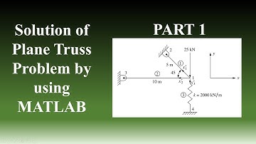Solution of Plane Truss Problem Using MATLAB