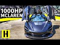 1000hp Gullwing Hoonage! McLaren 720S Sitting on TE37s Thrashes its Tires