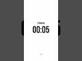 ⏱️ 5 SECONDS COUNTDOWN TIMER with Finish Alarm Sound 🔔⏰