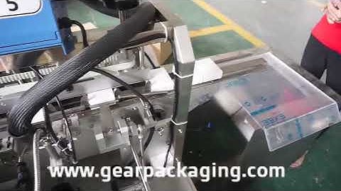 Automatic small bag sachet sorting counting filling horizontal cartoning machine video