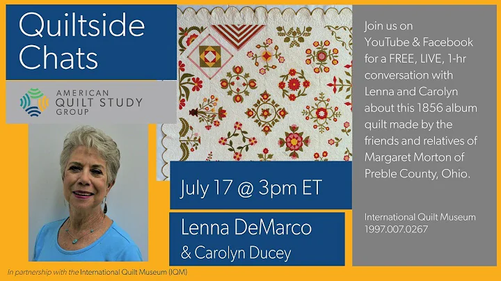 Quiltside Chats - Episode 11 - Lenna DeMarco