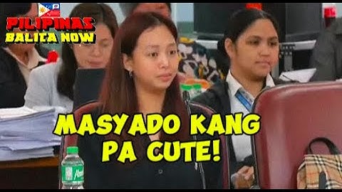 Masyado kang pa cute! | Nadismaya ang mga mambabatas sa 'attitude' ni Cassandra Ong sa Kamara
