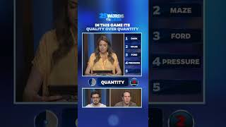 What Clues Would You Have Given For Quantity    25wordsorless gameshow