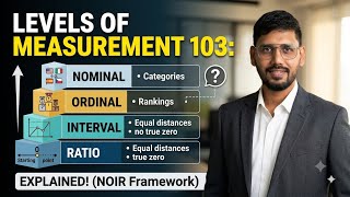 Levels of Measurement 103: Nominal, Ordinal, Interval & Ratio Explained!
