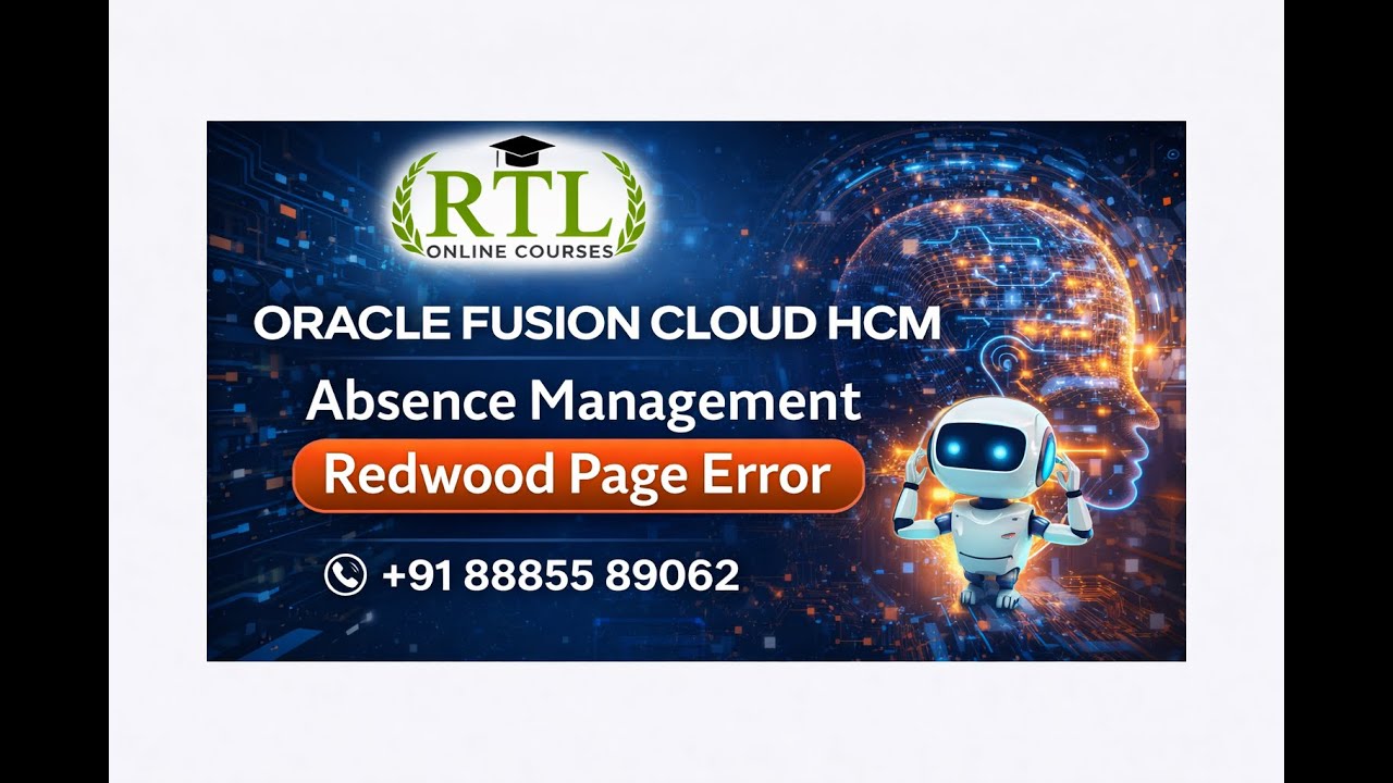 Oracle Fusion Cloud HCM Absence Management Redwood Page Issues - YouTube