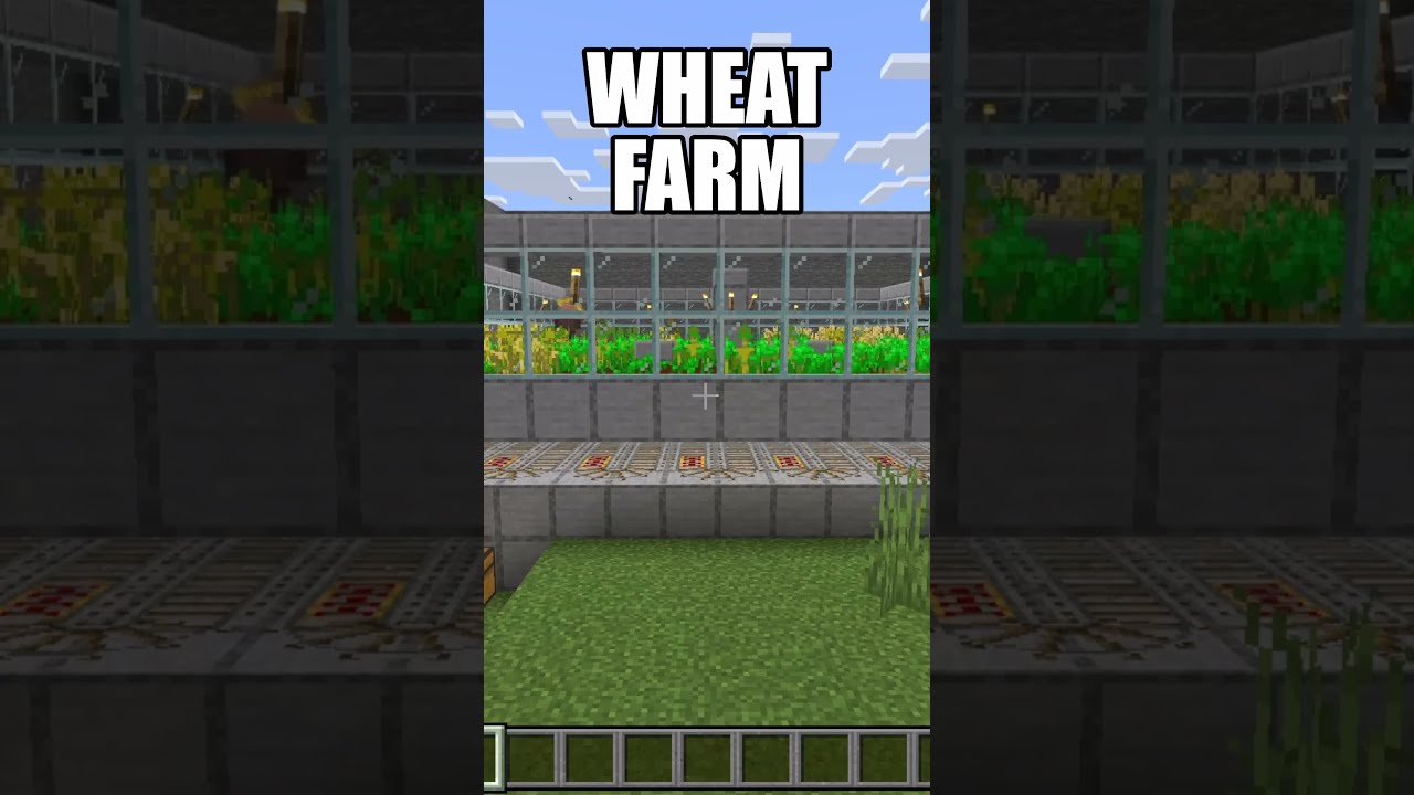 BEST AUTOMATIC WHEAT FARM In Minecraftbedrock