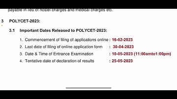 Ap polycet 2023 important dates released | exam very easy | offline