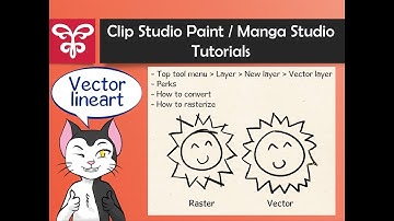 E03 Vector layer - Clip Studio Paint / Manga Studio tutorials - how to video