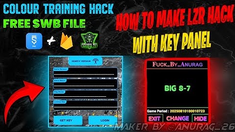 HOW TO MAKE LZR HACK WITH KEY PANEL | SWB FILE MAKER APP SKETCHWARE PRO / FULL MAKING VIDEO / 2025  