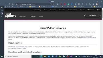 039a Downloading the CircuitPython library bundle