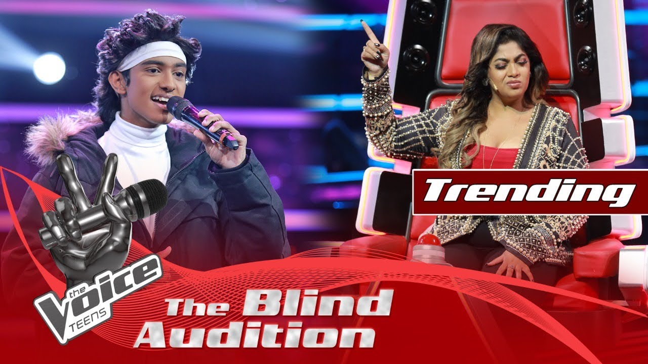 Aaron Bandara | Chandrayan Pidu (චන්ද්‍රයන් පිදූ)  | Blind Auditions | The Voice Teens Sri Lanka