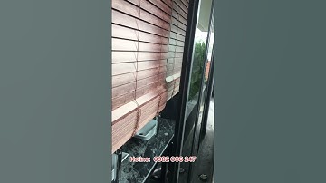 rèm gỗ tự động cản sáng cửa sổ phòng tắm #remgo #remcuamygia #remmygia