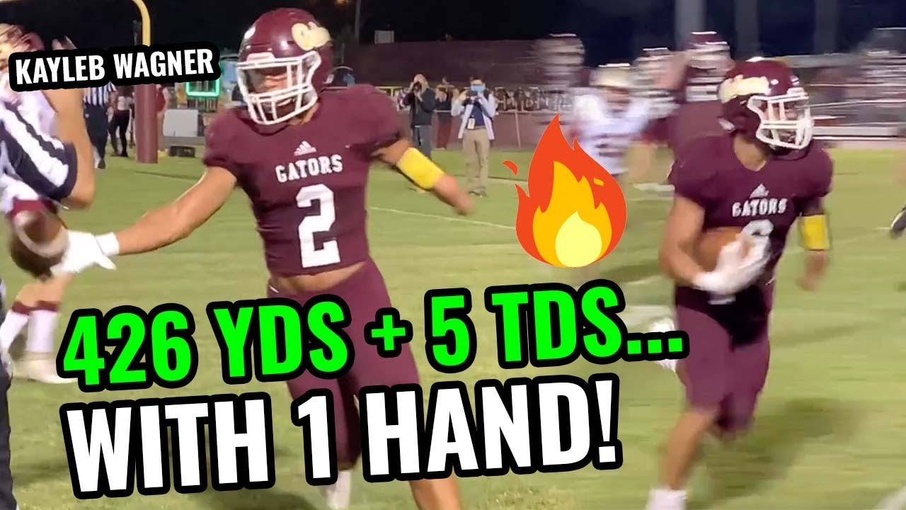 He Scored 5 TDs W/ ONE HAND! Kayleb Wagner Runs For 426 Yards After Breaking Derrick Henry's RECORD!