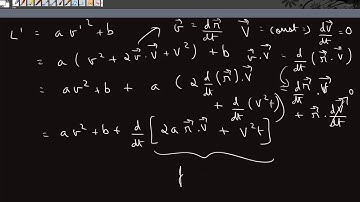 CM L 6 : Lagrangian for a Free Particle ( see the description before watching the video)