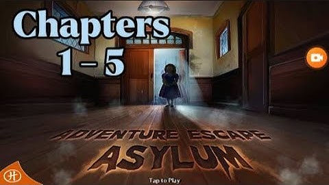 Adventure Escape Asylum: Chapter 1,2,3,4,5 Walkthrough