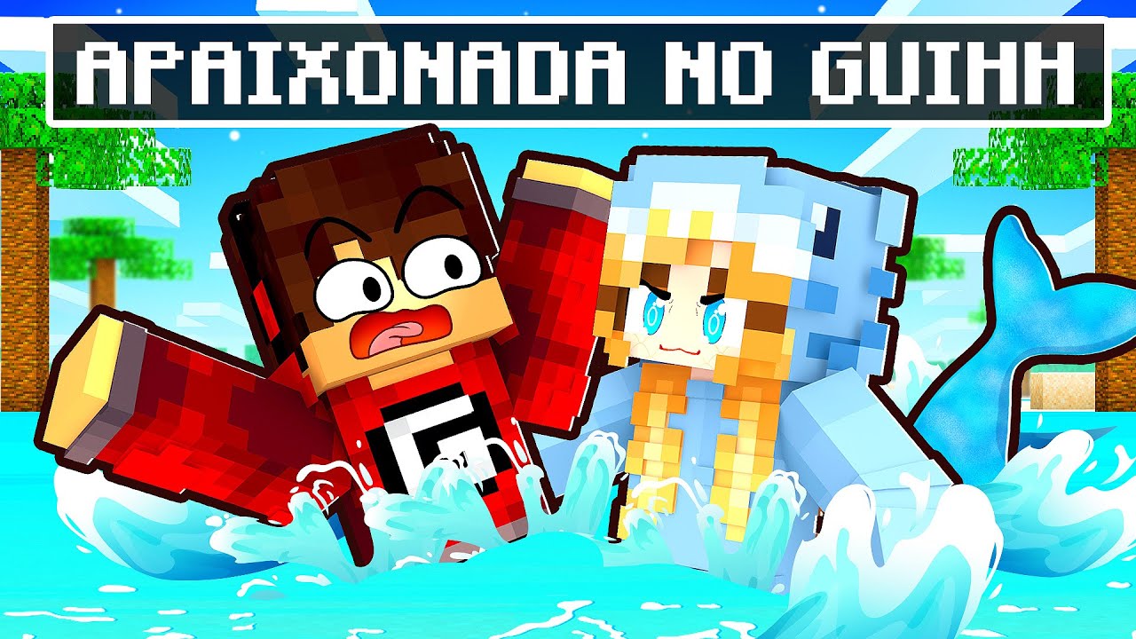 MENINA TUBARÃO se APAIXONOU pelo GUIHH no Minecraft