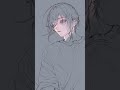 イラストメイキング オリジナルの男の子 #clips #illustration #厚塗り