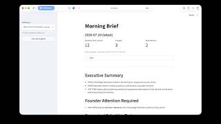 MorningBrief — Local AI-Powered Daily Briefing Demo screenshot 2