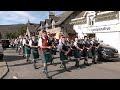 &quot;Flett from Flotta&quot; by Newtonhill Pipe Band as they march through Braemar Scotland in Summer 2019