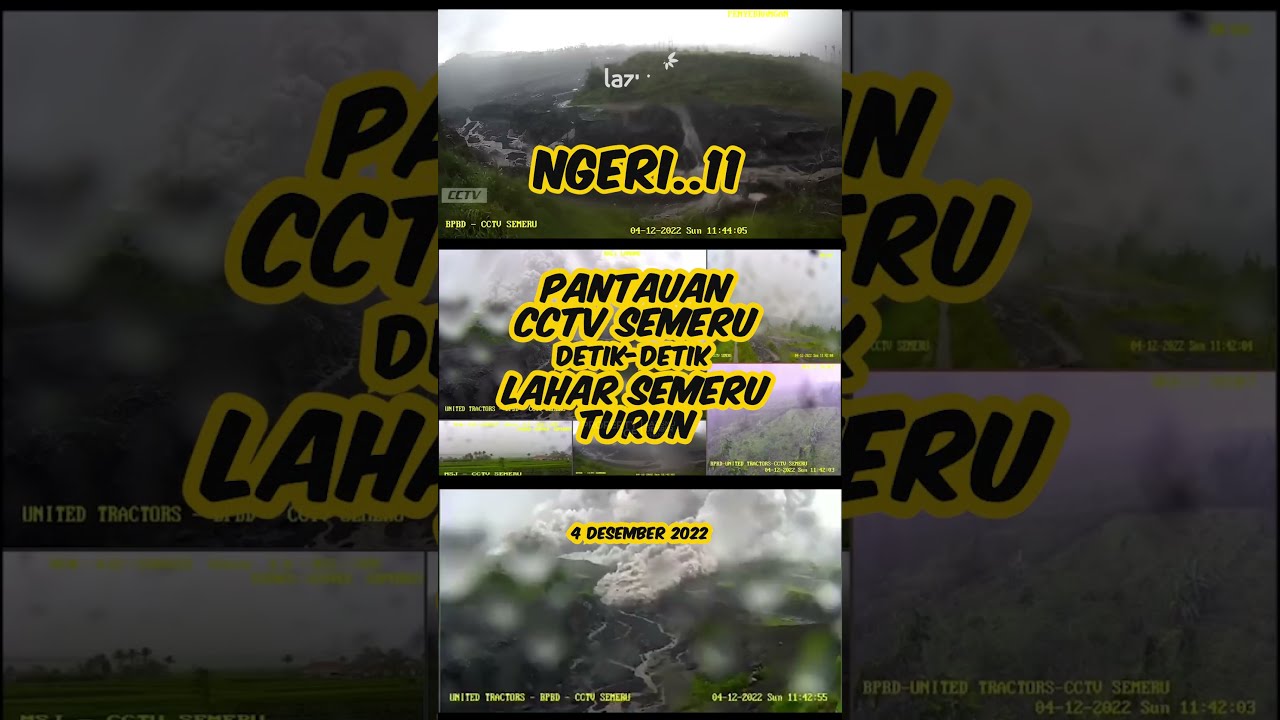 NGERI..!! 1 CCTV Hancur saat Merekam Detik detik Luncuran Awan Panas Erupsi Gunung Semeru