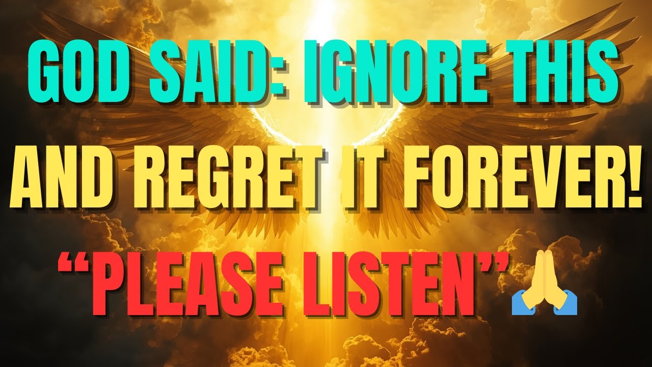 Chosen One, Ignore This Message from GOD and Regret It Later! YouTube