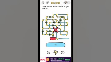 Turn on the least switch to get water! Brain Out Level no.123