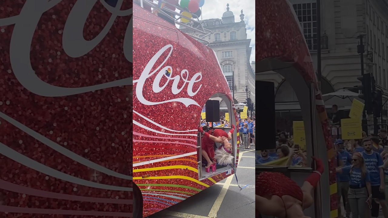 Drag Queen Show At London Gay Pride Parade 