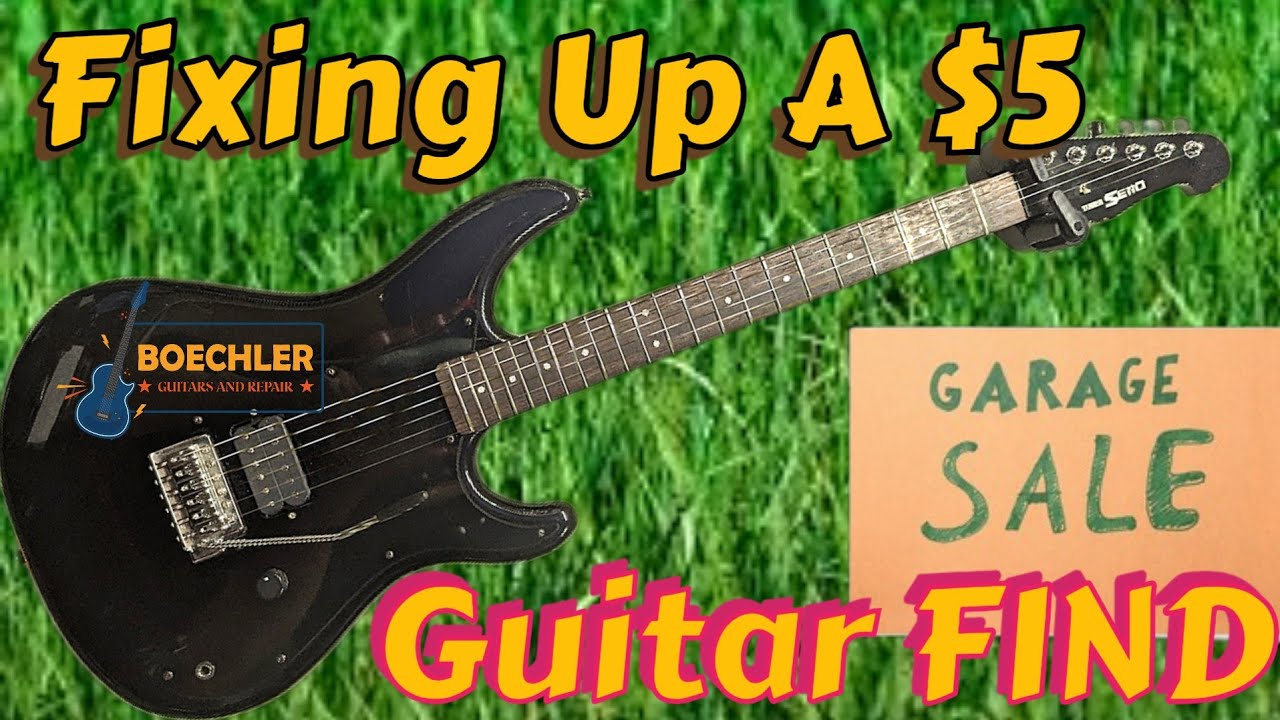 Garage Sale FIND! Fixing up a $5 Garage Sale Guitar
