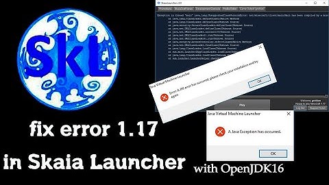 FIX A JNI ERROR 1.17  |  MINECRAFT SKAIA LAUNCHER