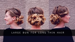 Three Pony Updo (Updo for Thin Hair how to make thin hair look fuller) Hair by Hannah