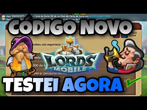 Garanta um código pra você resgatar itens especiais em Lords Mobile