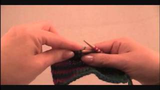 Knit stitch or K for left-handed AKA Mirror Knitters Pinkfeather Knitting