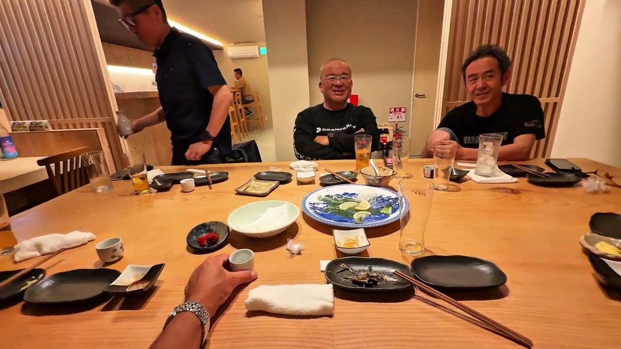 Wild pond Bass fishing in Awaji Island and farewell dinner with friends
